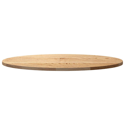 Solid Oak Oval Table Top 80x40x2 cm - Elegant & Durable