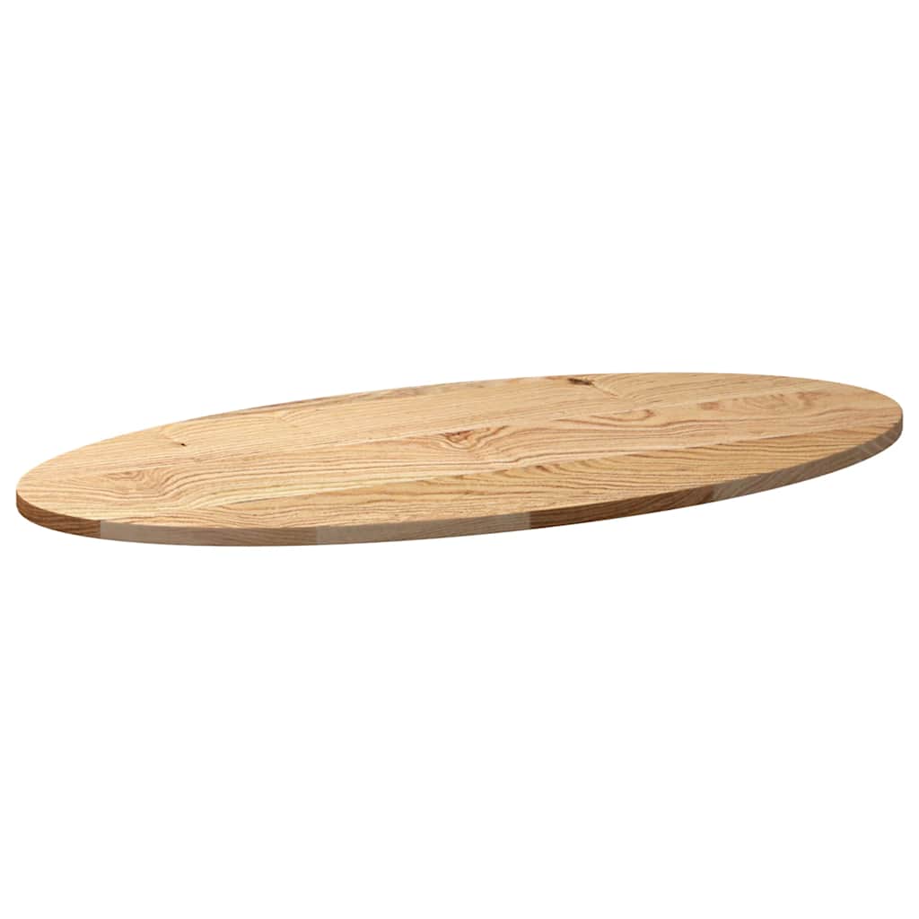 Solid Oak Oval Table Top 100x50x2 cm | Premium Wood Finish