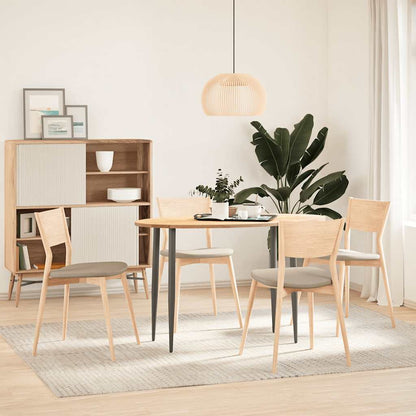 Solid Oak Oval Table Top 120x60x2 cm - Natural Wood Finish