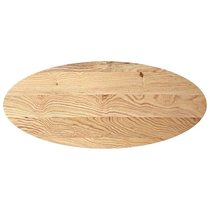 Oval Oak Solid Wood Table Top 140x60x2 cm - Elegant & Durable