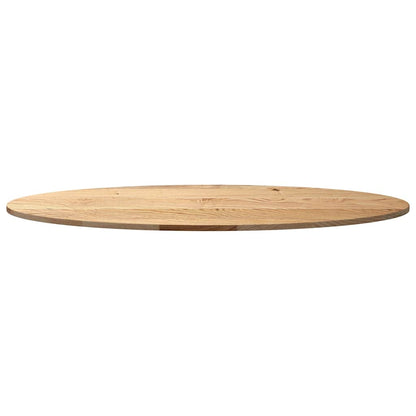 Oval Oak Solid Wood Table Top 140x60x2 cm - Elegant & Durable