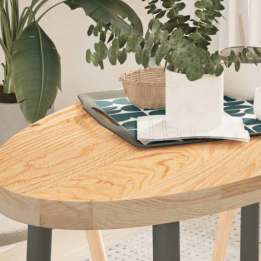 Solid Oak Oval Table Top - 100x50x4 cm