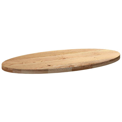 Solid Oak Oval Table Top 120x60x4 cm - Elegant & Durable