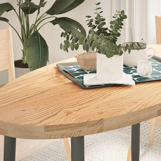 Solid Oak Oval Table Top 120x60x4 cm - Elegant & Durable