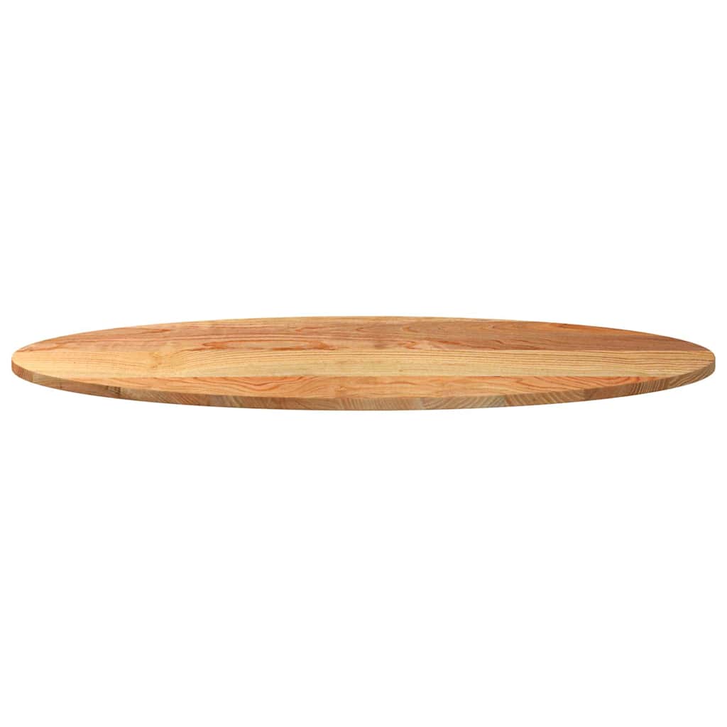 Solid Oak Oval Table Top Light Brown 120x60cm | Elegant Design