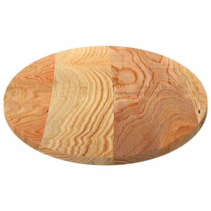 Solid Oak Oval Table Top Light Brown 120x60cm | Elegant Design