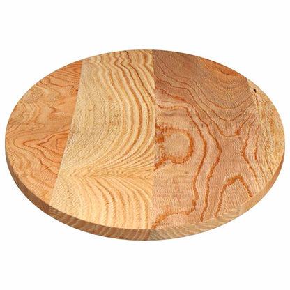 Solid Oak Oval Table Top 140x60x2 cm - Light Brown Finish