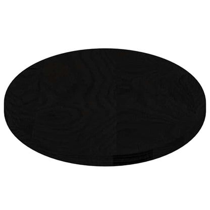 Solid Oak Oval Table Top, Dark Brown, 80x40x2 cm