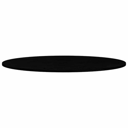 Solid Oak Oval Table Top - Dark Brown, 120x60x2 cm
