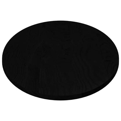 Solid Oak Oval Table Top, Dark Brown, 140x60x2 cm