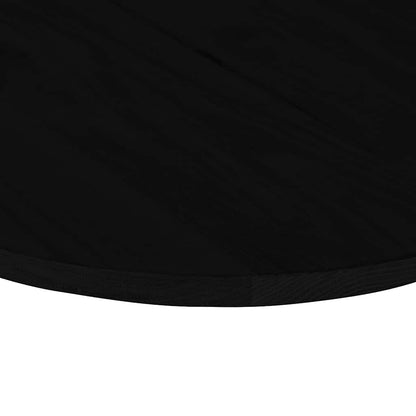 Solid Oak Oval Table Top, Dark Brown, 140x60x2 cm