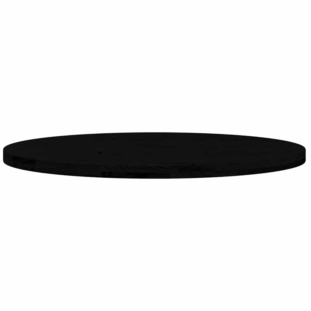 Stylish Solid Oak Oval Table Top - Dark Brown, 100x50x4cm