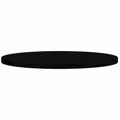 Stylish Solid Oak Oval Table Top - Dark Brown, 100x50x4cm