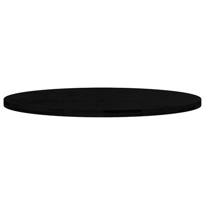 Solid Wood Oak Table Top, Dark Brown Oval, 120x60x4 cm
