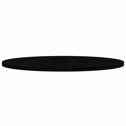 Solid Oak Oval Table Top, Dark Brown, 140x60 cm