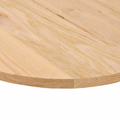 Solid Oak Oval Table Top 80x40x2 cm - Durable & Elegant Design