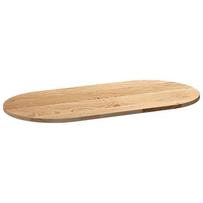 Solid Oak Oval Table Top 100x50x2 cm - Elegant & Durable