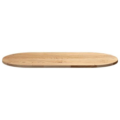 Solid Oak Oval Table Top 100x50x2 cm - Elegant & Durable