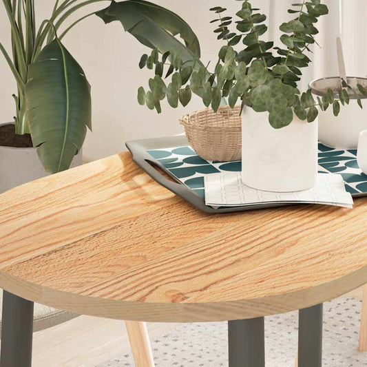 Solid Oak Oval Table Top 100x50x2 cm - Elegant & Durable
