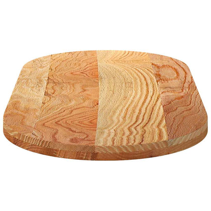 Solid Oak Oval Table Top, Light Brown, 120x60x4 cm