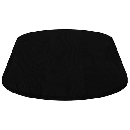 Solid Oak Oval Table Top Dark Brown 140x60 cm