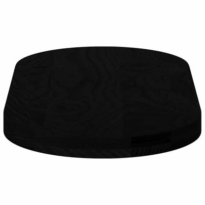 Solid Oak Oval Table Top, Dark Brown 80x40 cm