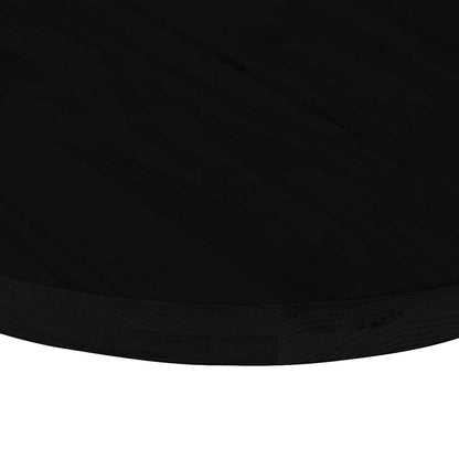 Solid Oak Oval Table Top, Dark Brown, 100x50x4 cm