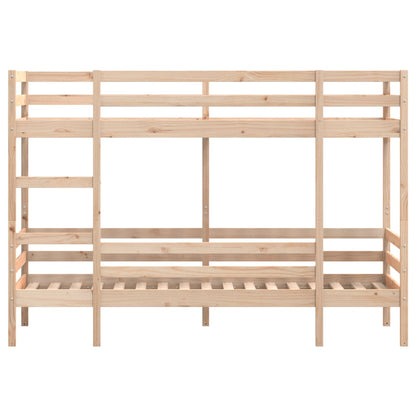 Solid Pine Bunk Bed Frame 80x200 cm - No Mattress Included