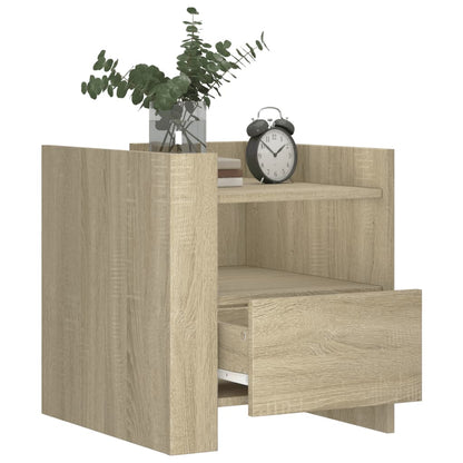 Sonoma Oak Bedside Cabinet 45x50x50 cm - Engineered Wood