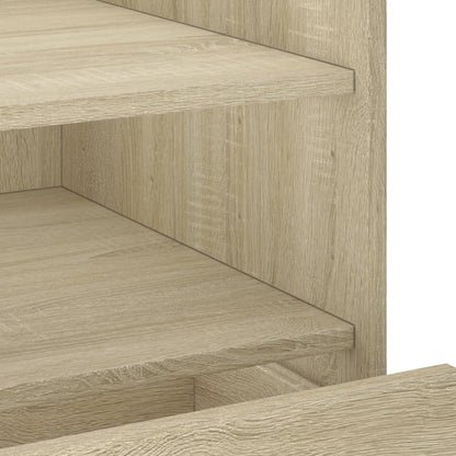 Sonoma Oak Bedside Cabinet 45x50x50 cm - Engineered Wood