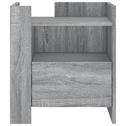 Grey Sonoma Bedside Cabinet, 45x50x50cm, Engineered Wood