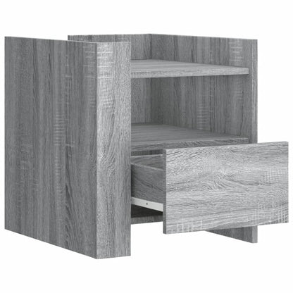 Grey Sonoma Bedside Cabinet, 45x50x50cm, Engineered Wood