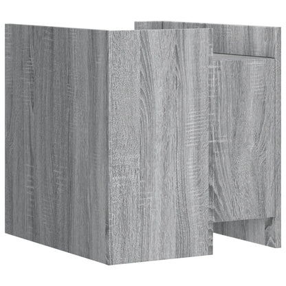 Grey Sonoma Bedside Cabinet 45x50x50cm - Engineered Wood