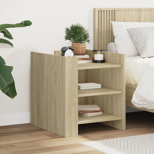 Sonoma Oak Bedside Cabinet 45x50x50 cm - Engineered Wood