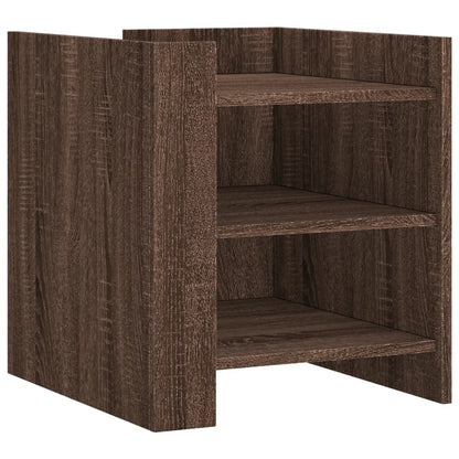 Brown Oak Bedside Cabinet 45x50x50 cm - Engineered Wood