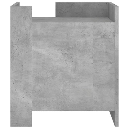 Concrete Grey Bedside Cabinet, 45x50x50 cm, Engineered Wood