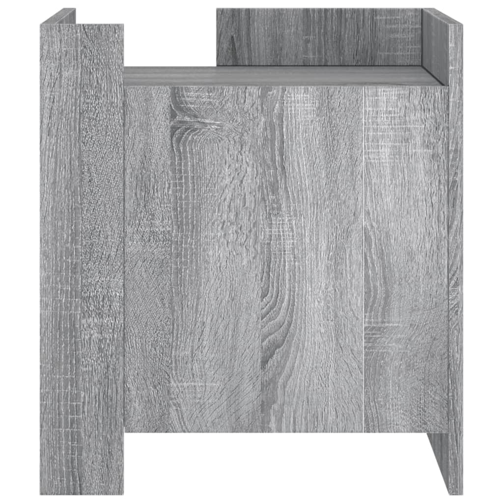 Grey Sonoma Engineered Wood Bedside Cabinet 45x50x50 cm