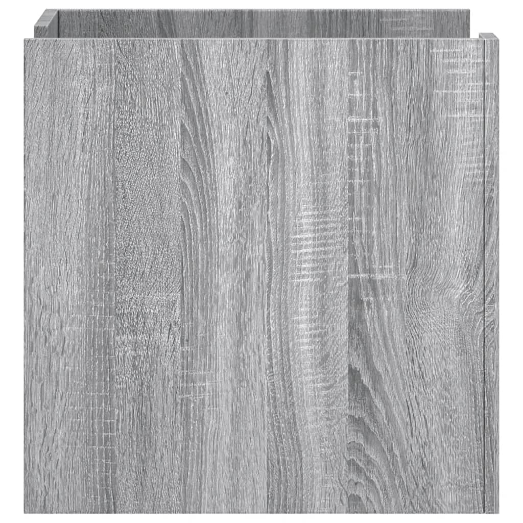 Grey Sonoma Engineered Wood Bedside Cabinet 45x50x50 cm