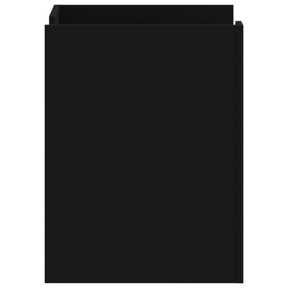 Bedside Cabinet Black 45x50x65 cm Engineered Wood