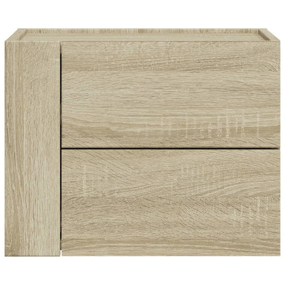 Sonoma Oak Wall-Mounted Bedside Cabinet 45x30x35 cm, Stylish Storage