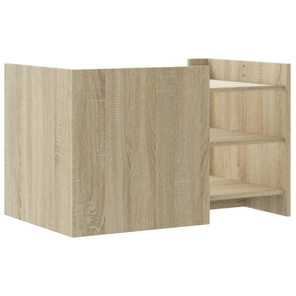 Coffee Table Sonoma Oak 80x50x50 cm Engineered Wood