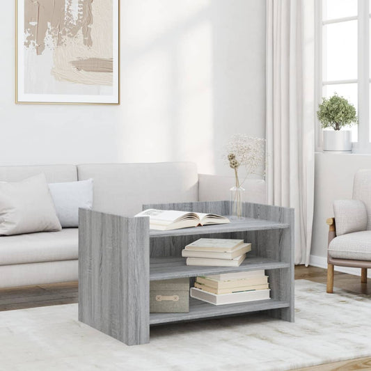 Coffee Table Grey Sonoma 80x50x50 cm Engineered Wood
