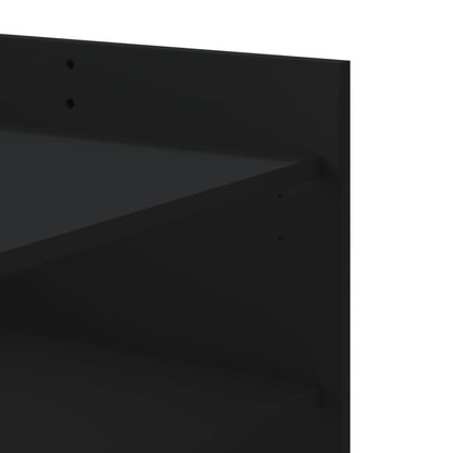 Coffee Table Black 100x50x50 cm Engineered Wood