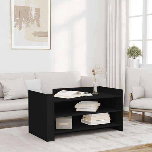Coffee Table Black 100x50x50 cm Engineered Wood