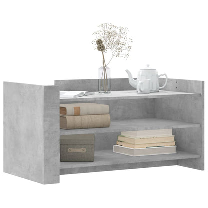 Coffee Table Concrete Grey 100x50x50 cm Engineered Wood