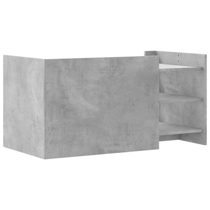 Coffee Table Concrete Grey 100x50x50 cm Engineered Wood
