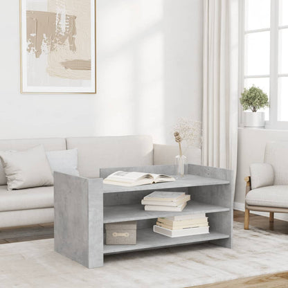 Coffee Table Concrete Grey 100x50x50 cm Engineered Wood