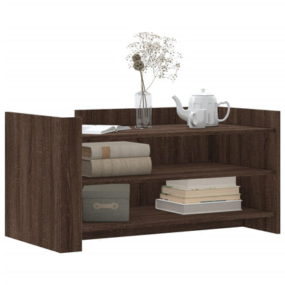 Coffee Table Brown Oak 100x50x50 cm Engineered Wood