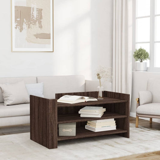 Coffee Table Brown Oak 100x50x50 cm Engineered Wood