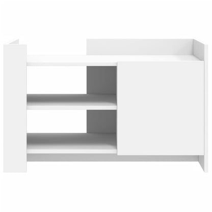 Coffee Table White 80x50x50 cm Engineered Wood